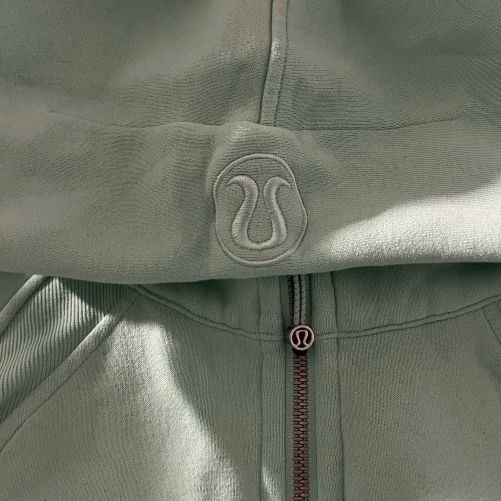 Lululemon Scuba Oversized Half-Zip Hoodie in Mint Green - Picture 6 of 6